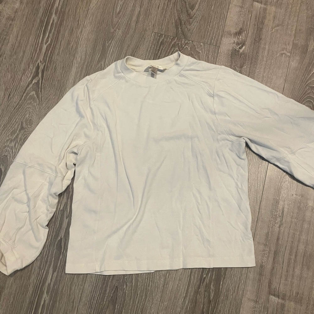 Banana Republic Cream Long Sleeve Shirt
